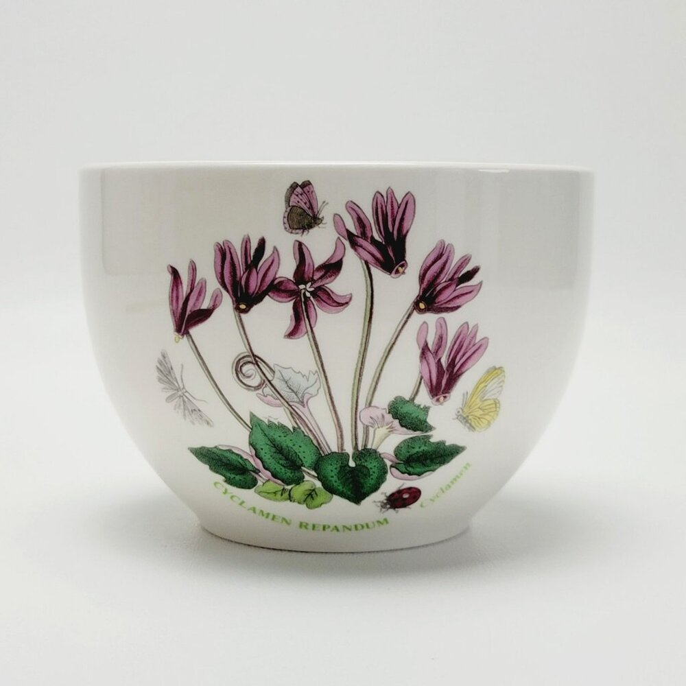Portmeirion Botanic Garden 5" Chili Bowl Cyclamen Pink Floral, Butterfly & Moths